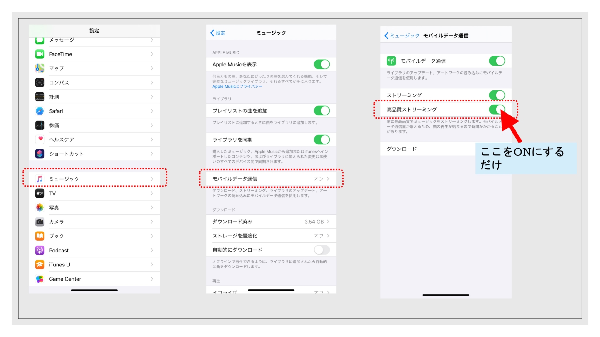 Apple Digital Mastersの設定方法